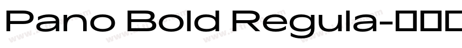 Pano Bold Regula字体转换